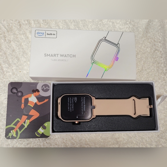 Do Sports Fitness Smart Watch IDW19 Pink with Alexa Built-In Open Box NEW - Picture 4 of 4